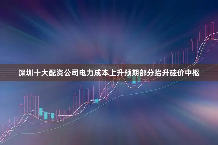 深圳十大配资公司电力成本上升预期部分抬升硅价中枢
